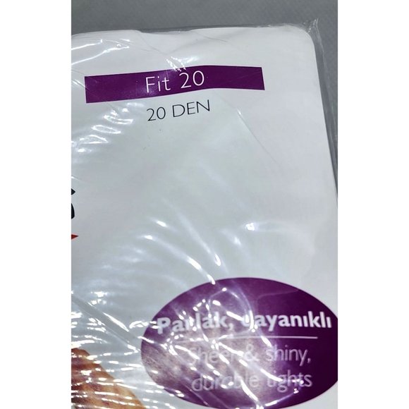 Rare Penti 20 Denier Nude #2 Medium Nylon Tights - Sheer, Shiny, Durable 5728 - Picture 6 of 9